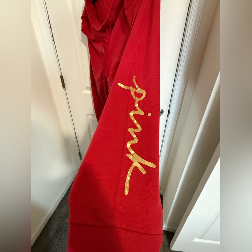 PINK Victoria's Secret Red Joggers
